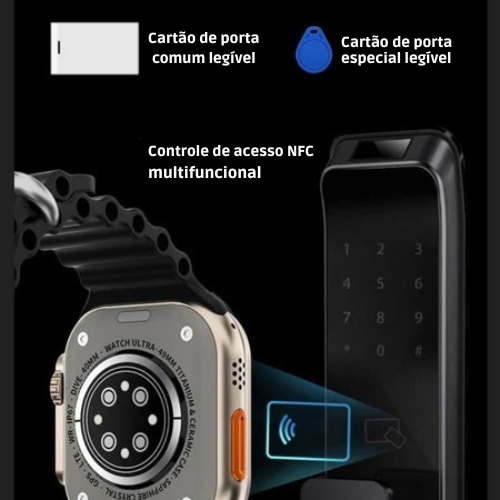 Smartwatch HD - Com Função NFC + Pulseira E Película De Brinde