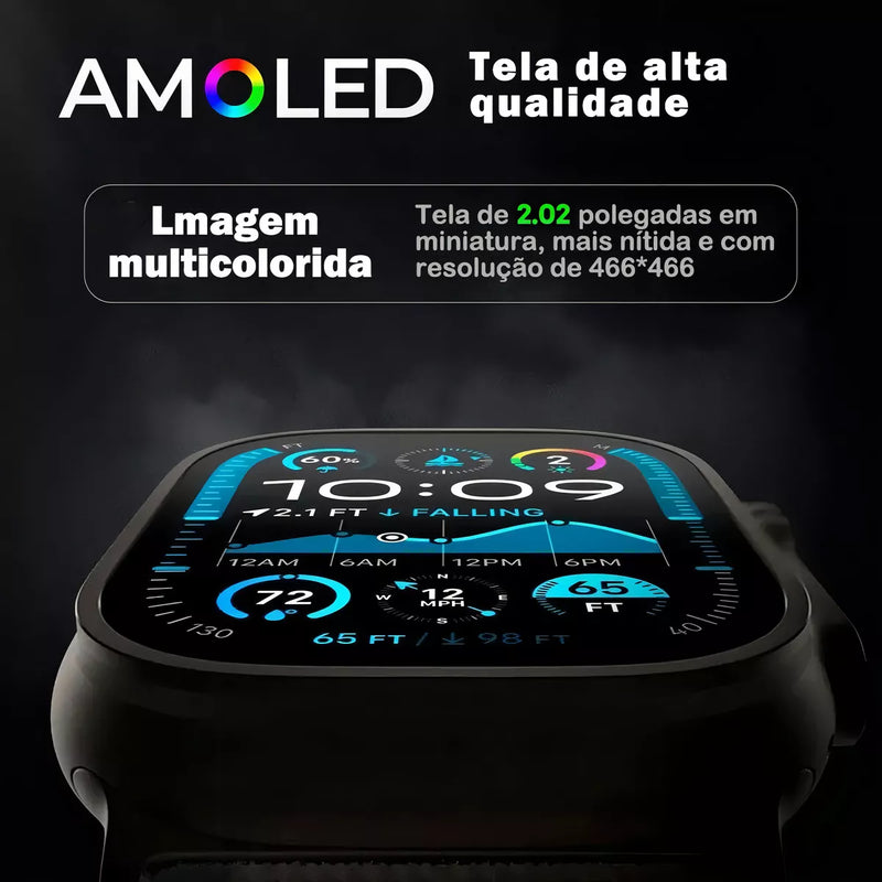 Smartwatch HD - Com Função NFC + Pulseira E Película De Brinde