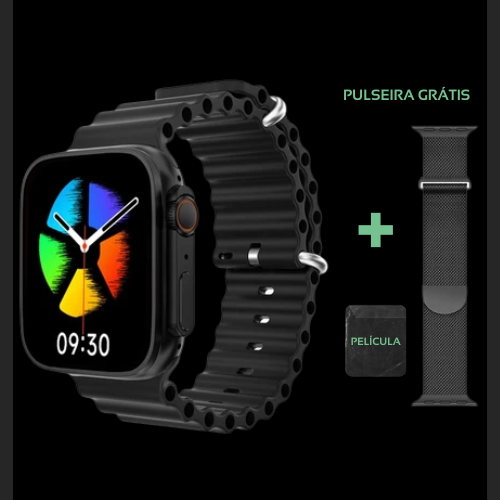 Smartwatch HD - Com Função NFC + Pulseira E Película De Brinde