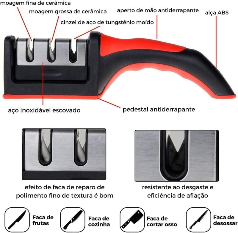 AfiTech - Amolador de facas multifuncional